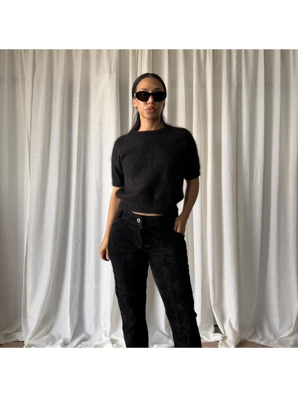 Michael Kors Women's Black Vests-tanks-cami